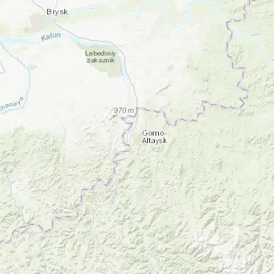 Map showing location of Gorno-Altaysk (51.960560, 85.918920)
