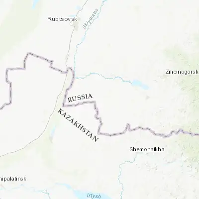 Map showing location of Gornyak (50.994170, 81.466110)