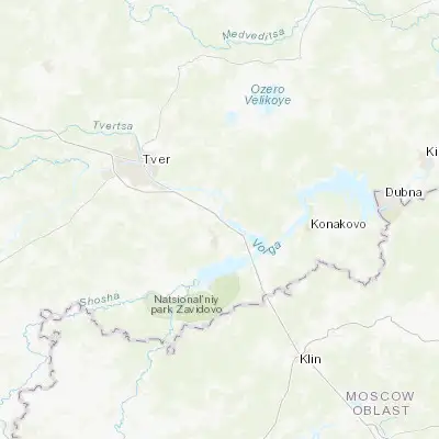 Map showing location of Gorodnya (56.705500, 36.317930)