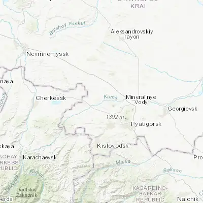 Map showing location of Grazhdanskoye (44.230000, 42.769800)