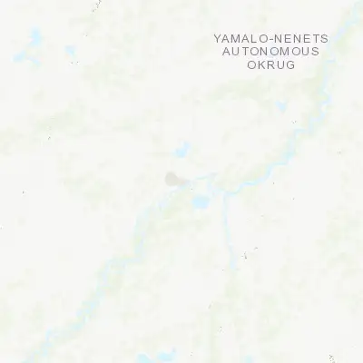 Map showing location of Gubkinskiy (64.434000, 76.502610)