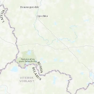 Map showing location of Idritsa (56.331570, 28.898840)