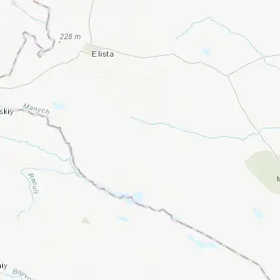 Map showing location of Iki-Burul (45.820830, 44.647220)