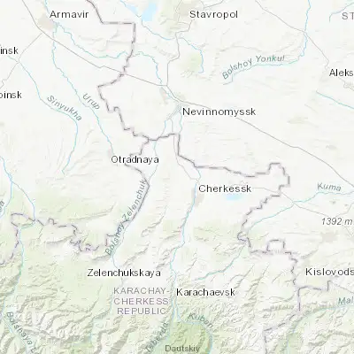 Map showing location of Ikon-Khalk (44.305100, 41.914200)