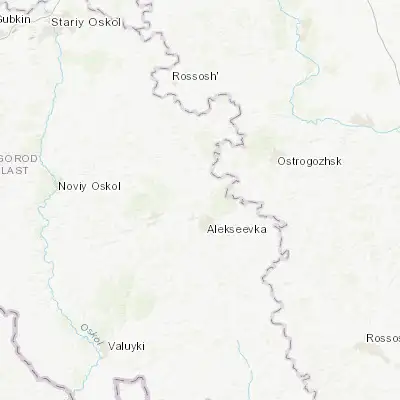 Map showing location of Ilovka (50.705300, 38.637300)