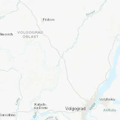 Map showing location of Ilovlya (49.303340, 43.979650)