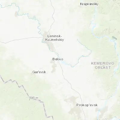 Map showing location of Inskoy (54.429700, 86.440000)