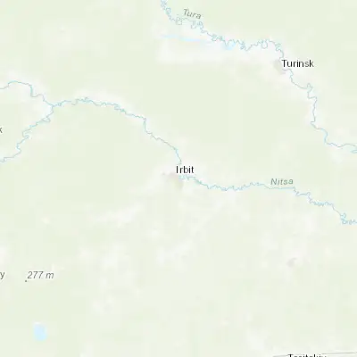 Map showing location of Irbit (57.670520, 63.071000)