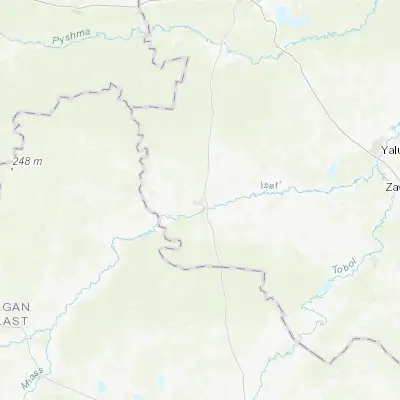 Map showing location of Isetskoye (56.485800, 65.322600)