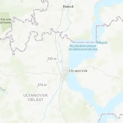 Map showing location of Isheyevka (54.427890, 48.266750)