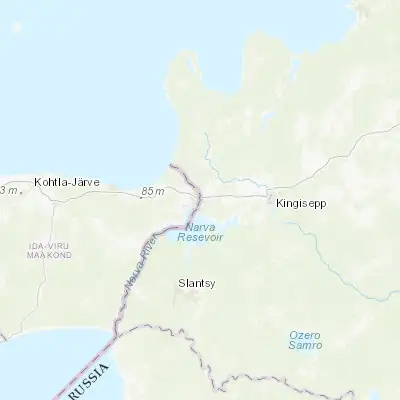 Map showing location of Ivangorod (59.371550, 28.216250)