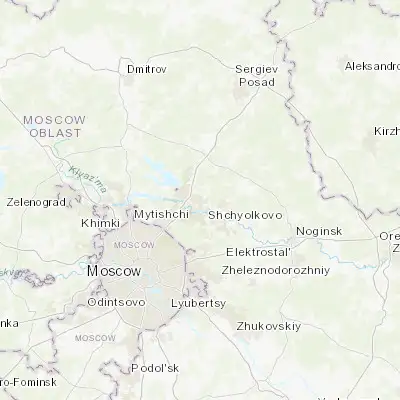 Map showing location of Ivanteyevka (55.971110, 37.920830)