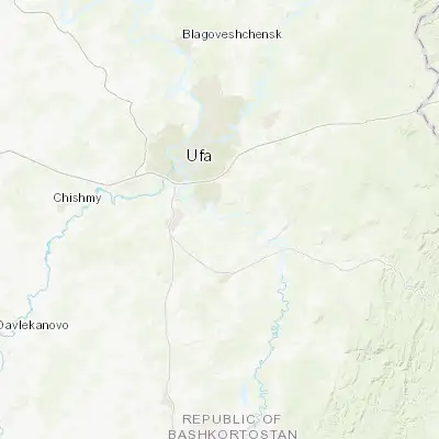 Map showing location of Kabakovo (54.536900, 56.151700)