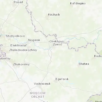 Map showing location of Kabanovo (55.748150, 38.935110)