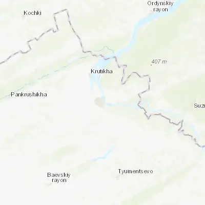 Map showing location of Kamen’-na-Obi (53.788400, 81.342300)