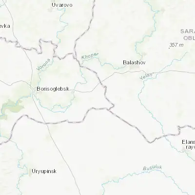 Map showing location of Kamenka (51.322300, 42.767800)
