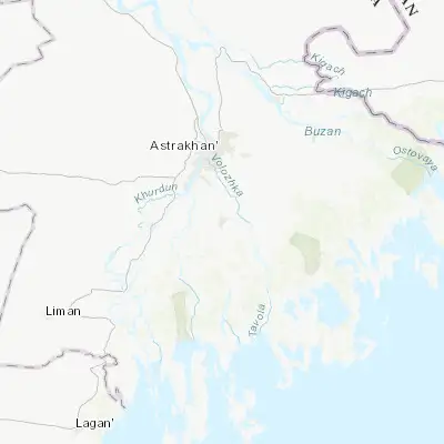 Map showing location of Kamyzyak (46.109950, 48.073640)