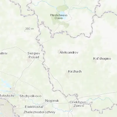 Map showing location of Karabanovo (56.316670, 38.700000)