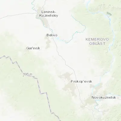 Map showing location of Karagayla (54.172000, 86.552100)