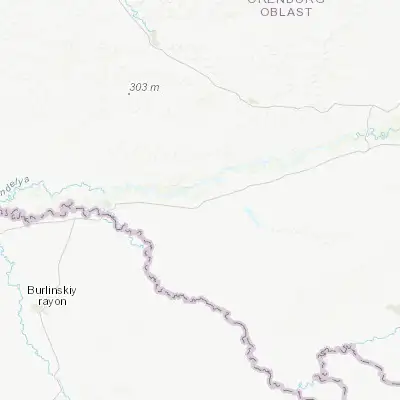 Map showing location of Kardailovo (51.538610, 53.904170)