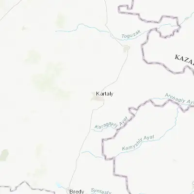 Map showing location of Kartaly (53.052850, 60.649030)
