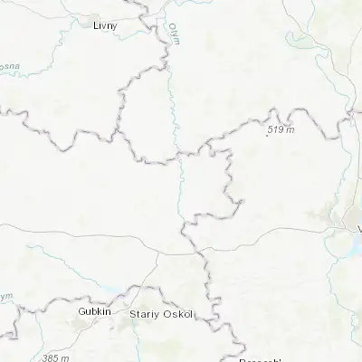 Map showing location of Kastornoye (51.830840, 38.140000)