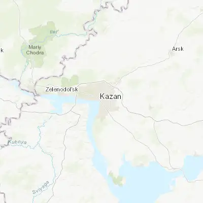 Map showing location of Kazan (55.788740, 49.122140)
