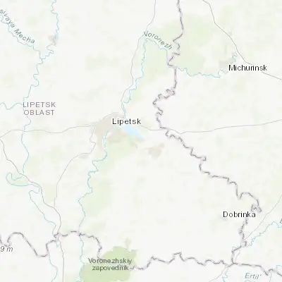 Map showing location of Kazinka (52.538170, 39.821640)