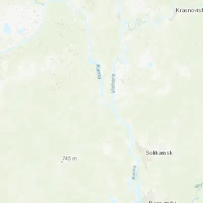 Map showing location of Kerchevskiy (59.945600, 56.295900)