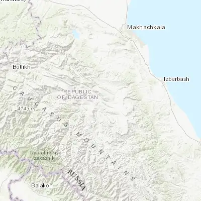 Map showing location of Khadzhalmakhi (42.420000, 47.182060)