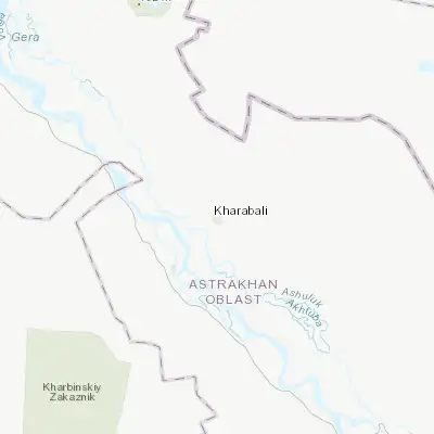 Map showing location of Kharabali (47.419580, 47.256780)