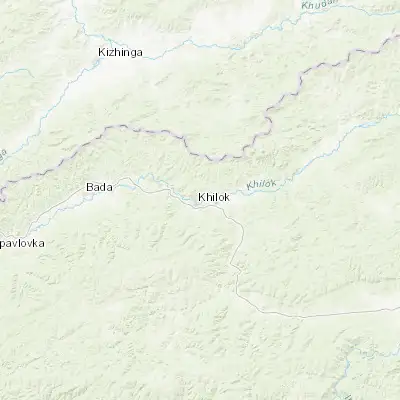 Map showing location of Khilok (51.367770, 110.468040)