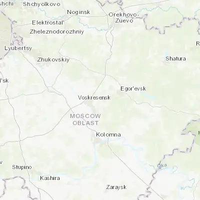 Map showing location of Khorlovo (55.332700, 38.813650)