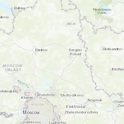 Map showing location of Khot'kovo (56.256990, 37.995440)