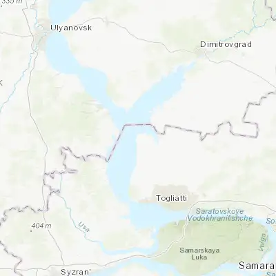 Map showing location of Khryashchevka (53.811900, 49.091600)