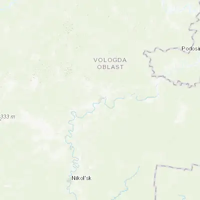 Map showing location of Kichmengskiy Gorodok (59.981640, 45.785430)