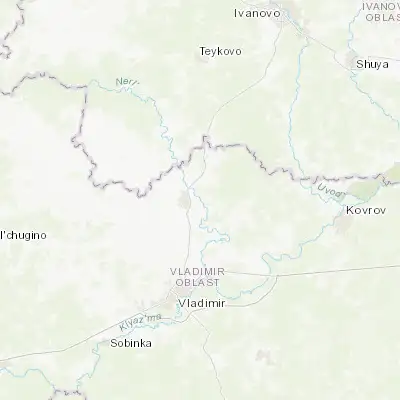 Map showing location of Kideksha (56.423810, 40.521460)