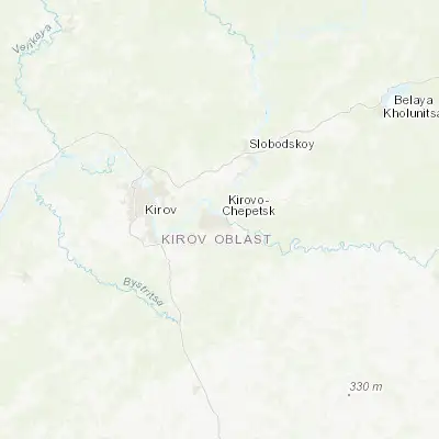 Map showing location of Kirovo-Chepetsk (58.553860, 50.039860)