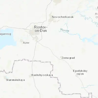 Map showing location of Kirovskaya (46.974800, 40.040200)