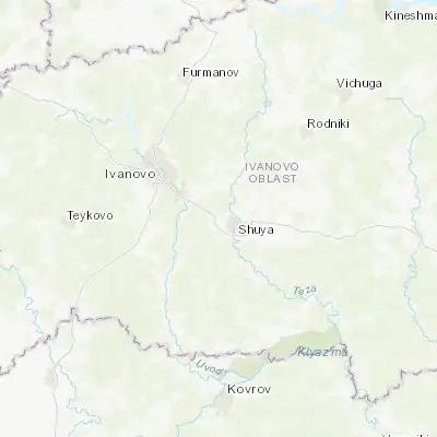 Map showing location of Kitovo (56.865860, 41.282460)