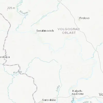 Map showing location of Kletskaya (49.314550, 43.058440)