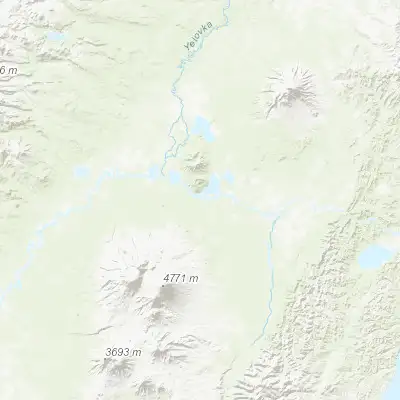 Map showing location of Klyuchi (56.320350, 160.845410)