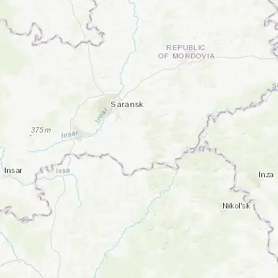 Map showing location of Kochkurovo (54.035760, 45.418450)
