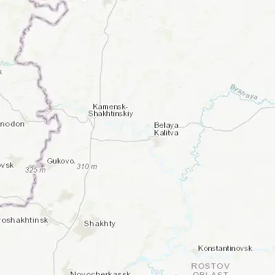 Map showing location of Koksovyy (48.197420, 40.643250)