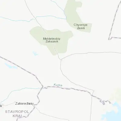 Map showing location of Komsomol’skiy (45.330000, 46.042800)
