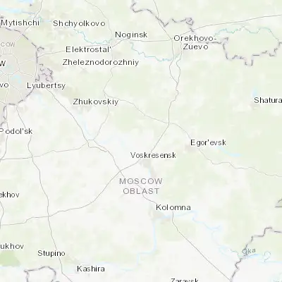 Map showing location of Konobeyevo (55.407760, 38.662610)