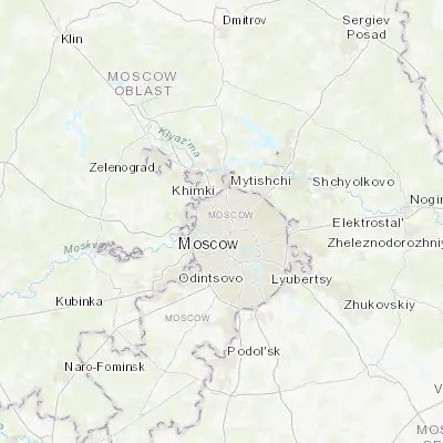 Map showing location of Koptëvo (55.816670, 37.516670)