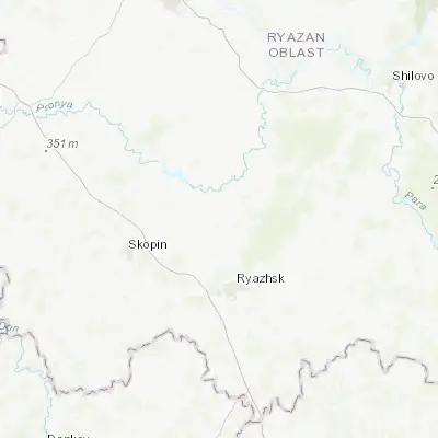 Map showing location of Korablino (53.916390, 40.013330)