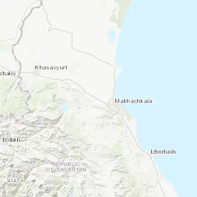 Map showing location of Korkmaskala (43.023790, 47.294360)