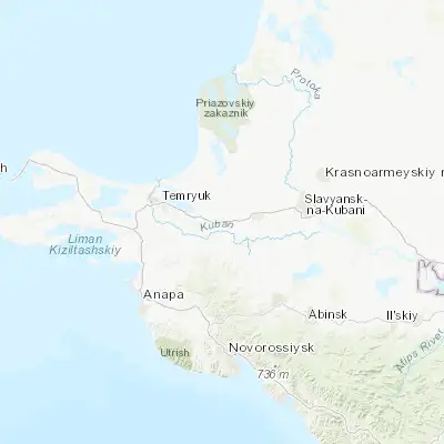Map showing location of Korzhevskiy (45.194140, 37.719490)